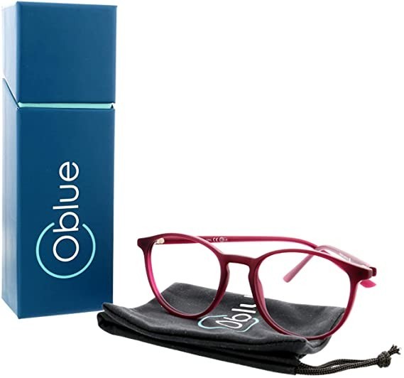 Lunettes Pantos Rose foncée - Lumière bleue