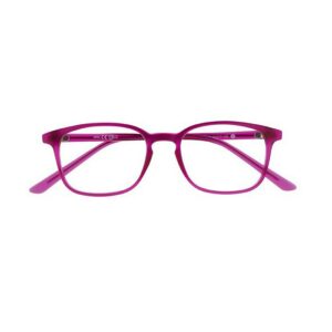 Lunettes Rectangle Rose foncée - Lumière bleue