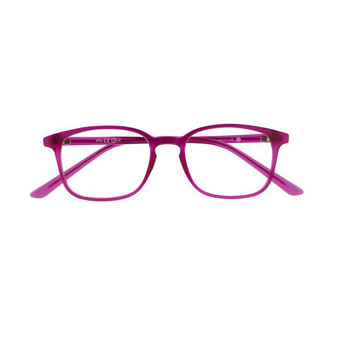 Lunettes Rectangle Rose foncée - Lumière bleue