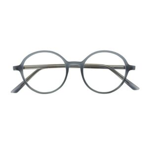 Lunettes Ronde Grise - Lumière bleue