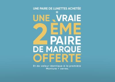 Offre Manéo : Coup Double, Une vraie deuxième paire de lunettes offerte