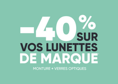 Offre Manéo : -40% sur vos lunettes de marque